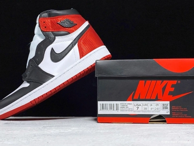 Rep Husky Black Air Toe High 1 CD0461-016 Retro Satin Jordan 0712